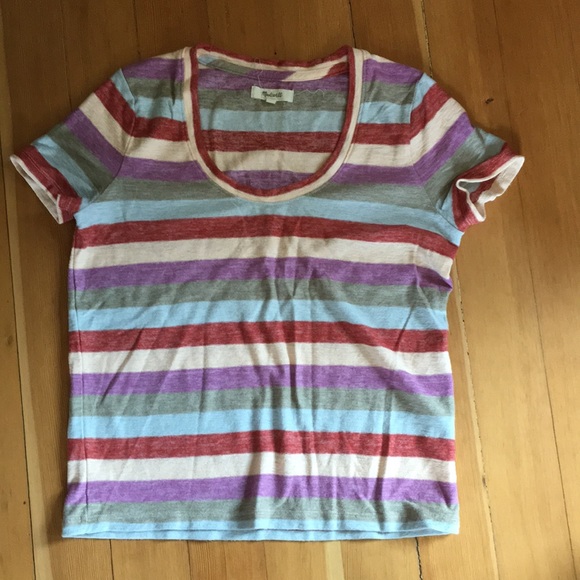 Madewell Catepiller Stripe Tee - Picture 2 of 2
